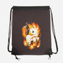 Fire Unicorn-none drawstring bag-Vallina84