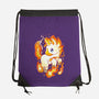 Fire Unicorn-none drawstring bag-Vallina84