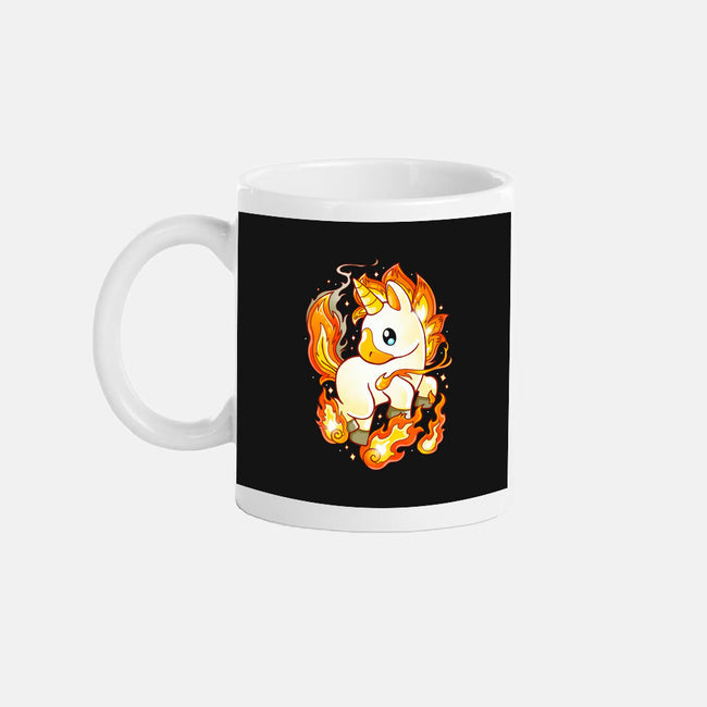 Fire Unicorn-none glossy mug-Vallina84