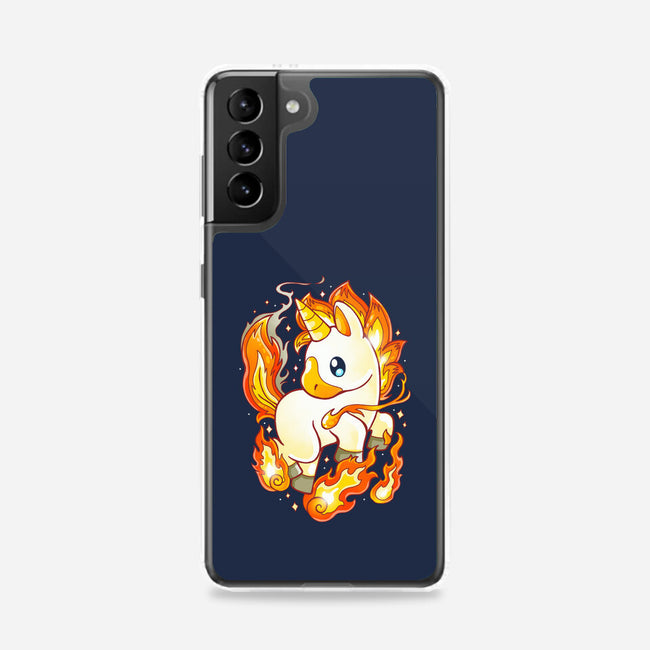 Fire Unicorn-samsung snap phone case-Vallina84