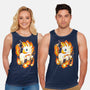 Fire Unicorn-unisex basic tank-Vallina84