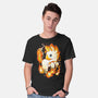 Fire Unicorn-mens basic tee-Vallina84