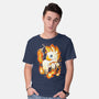 Fire Unicorn-mens basic tee-Vallina84