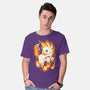Fire Unicorn-mens basic tee-Vallina84