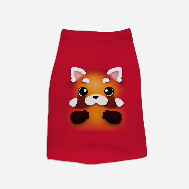 Red Panda-cat basic pet tank-Vallina84