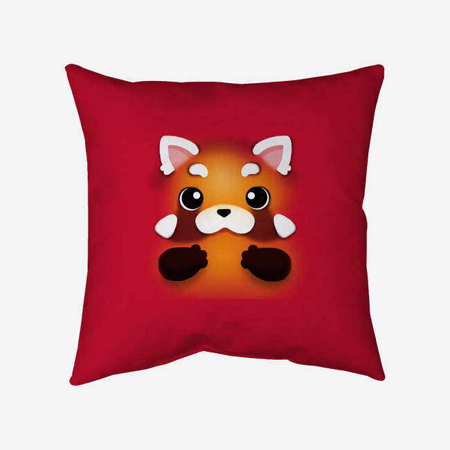 Red Panda-none removable cover w insert throw pillow-Vallina84