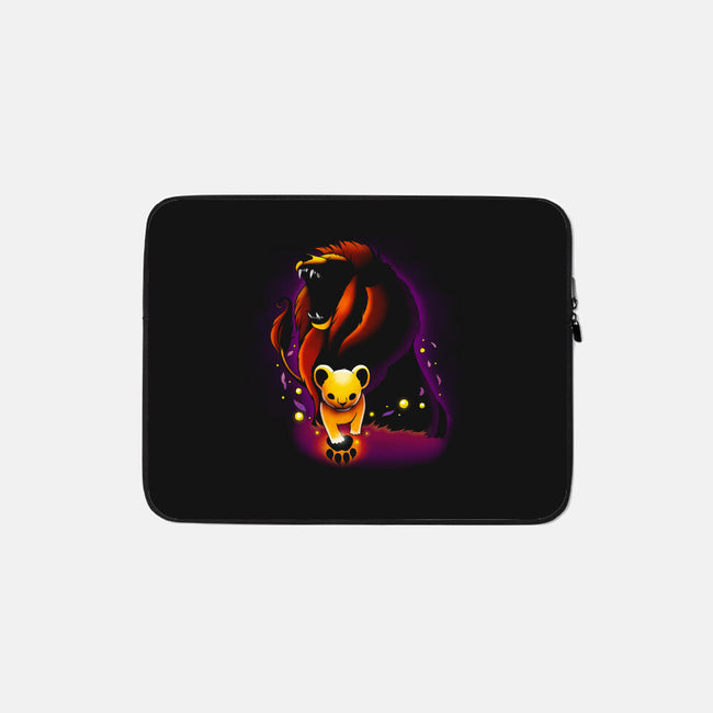 Remember Lion-none zippered laptop sleeve-Vallina84