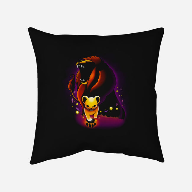Remember Lion-none removable cover w insert throw pillow-Vallina84