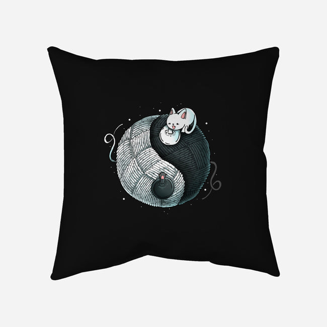 Tao Cat-none removable cover throw pillow-Vallina84