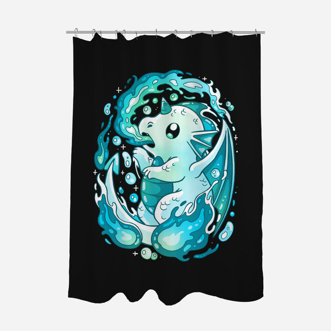 Water Dragon-none polyester shower curtain-Vallina84