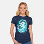 Water Dragon-womens fitted tee-Vallina84