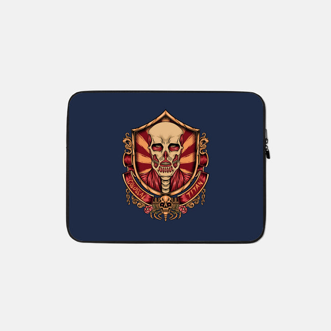 Colossal Badge-none zippered laptop sleeve-spoilerinc