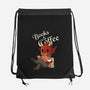 Books And Coffee-none drawstring bag-FunkVampire