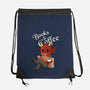 Books And Coffee-none drawstring bag-FunkVampire