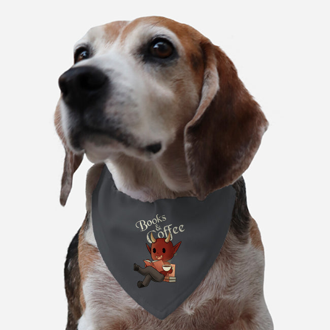 Books And Coffee-dog adjustable pet collar-FunkVampire