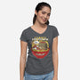 Warrior Jar Ramen-womens v-neck tee-Logozaste