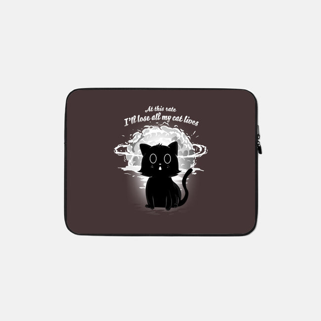 Apocalypse Cat-none zippered laptop sleeve-IKILO