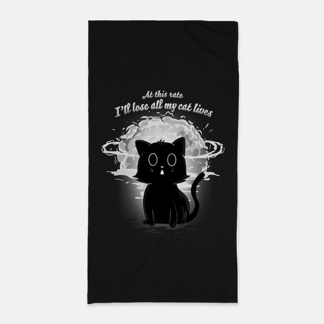 Apocalypse Cat-none beach towel-IKILO