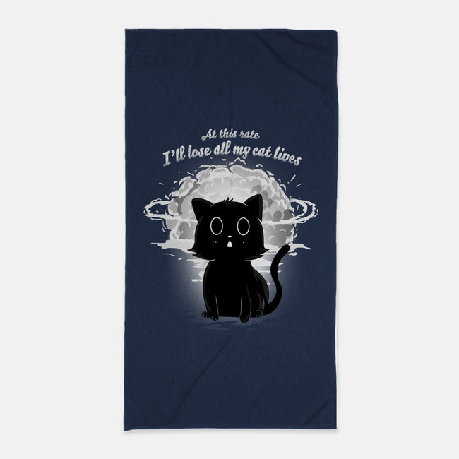 Apocalypse Cat-none beach towel-IKILO
