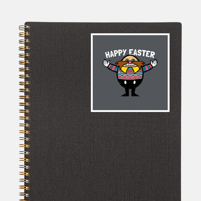 Eggman Easter-none glossy sticker-krisren28