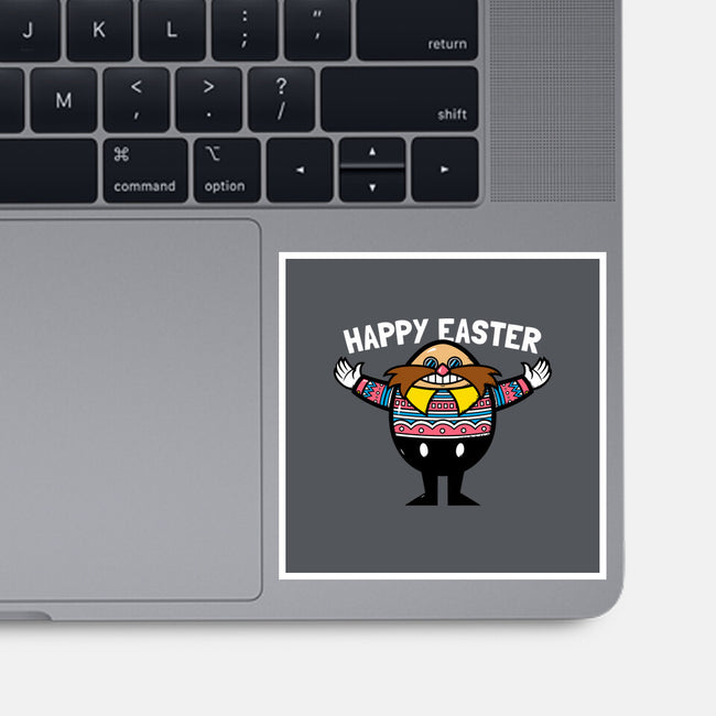 Eggman Easter-none glossy sticker-krisren28