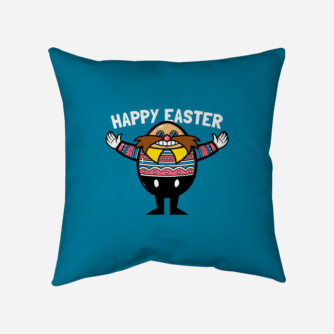 Eggman Easter-none removable cover throw pillow-krisren28