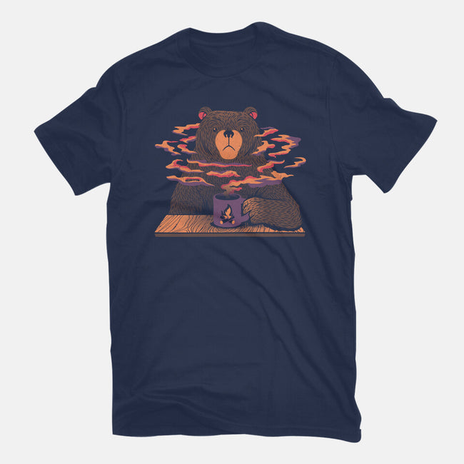 Bear Loves Coffee-womens basic tee-tobefonseca