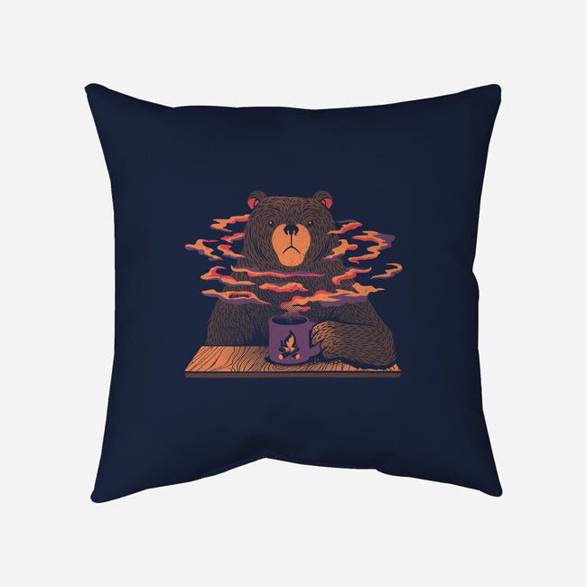 Bear Loves Coffee-none removable cover w insert throw pillow-tobefonseca