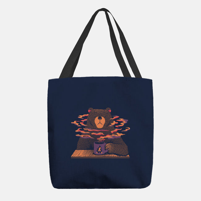 Bear Loves Coffee-none basic tote-tobefonseca