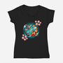 Koi Fish-womens v-neck tee-Vallina84