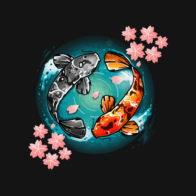 Koi Fish-none fleece blanket-Vallina84