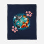 Koi Fish-none fleece blanket-Vallina84