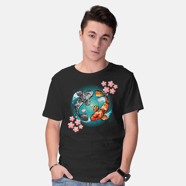 Koi Fish-mens basic tee-Vallina84