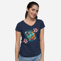 Koi Fish-womens v-neck tee-Vallina84