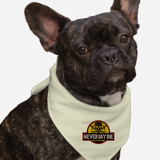 Never Say Die Park-dog bandana pet collar-Melonseta
