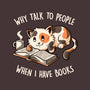 I Have Books-none stretched canvas-koalastudio