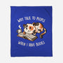 I Have Books-none fleece blanket-koalastudio