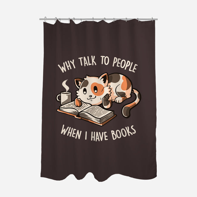 I Have Books-none polyester shower curtain-koalastudio