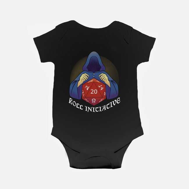 Roll For Initiative-baby basic onesie-FunkVampire