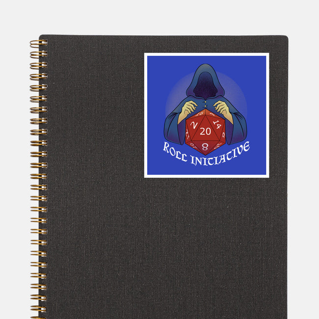 Roll For Initiative-none glossy sticker-FunkVampire