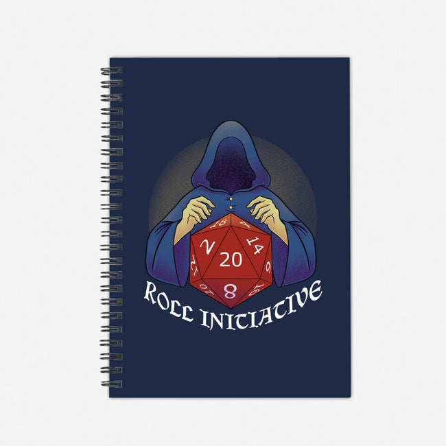 Roll For Initiative-none dot grid notebook-FunkVampire