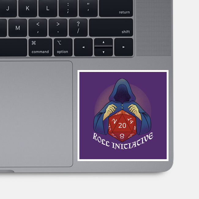 Roll For Initiative-none glossy sticker-FunkVampire