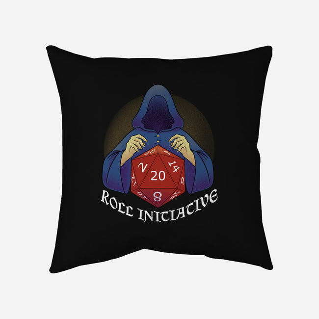 Roll For Initiative-none removable cover w insert throw pillow-FunkVampire