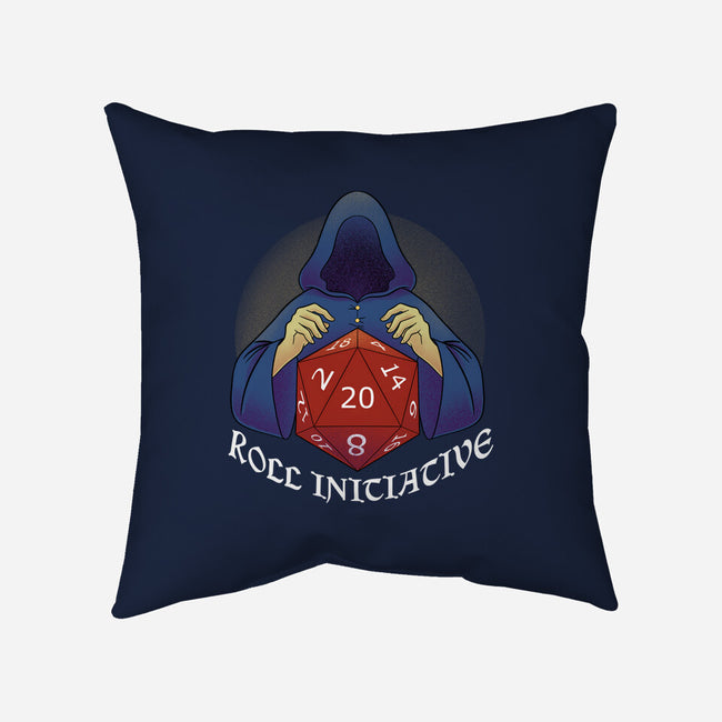 Roll For Initiative-none removable cover w insert throw pillow-FunkVampire