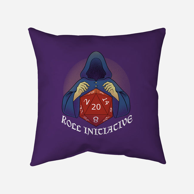 Roll For Initiative-none removable cover w insert throw pillow-FunkVampire
