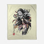 Demon Nezuko Sumi-E-none fleece blanket-DrMonekers