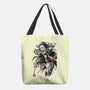 Demon Nezuko Sumi-E-none basic tote-DrMonekers