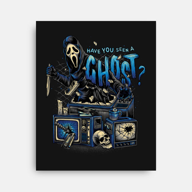 Seen A Ghost?-none stretched canvas-glitchygorilla