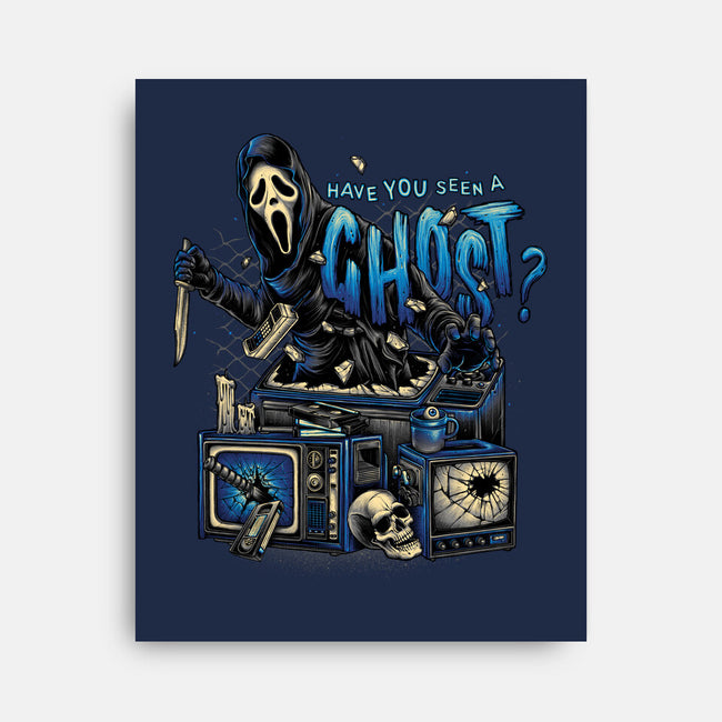 Seen A Ghost?-none stretched canvas-glitchygorilla