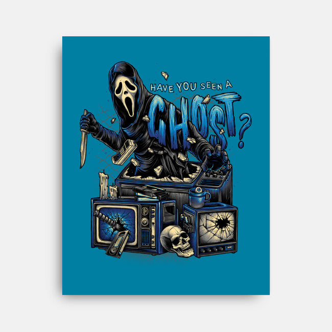 Seen A Ghost?-none stretched canvas-glitchygorilla